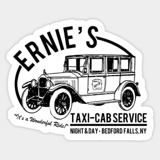 Ernie's Taxi-Cab Service Sticker